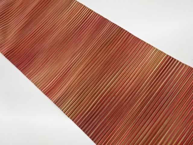 JAPANESE KIMONO / VINTAGE NAGOYA OBI / WOVEN STRIPE